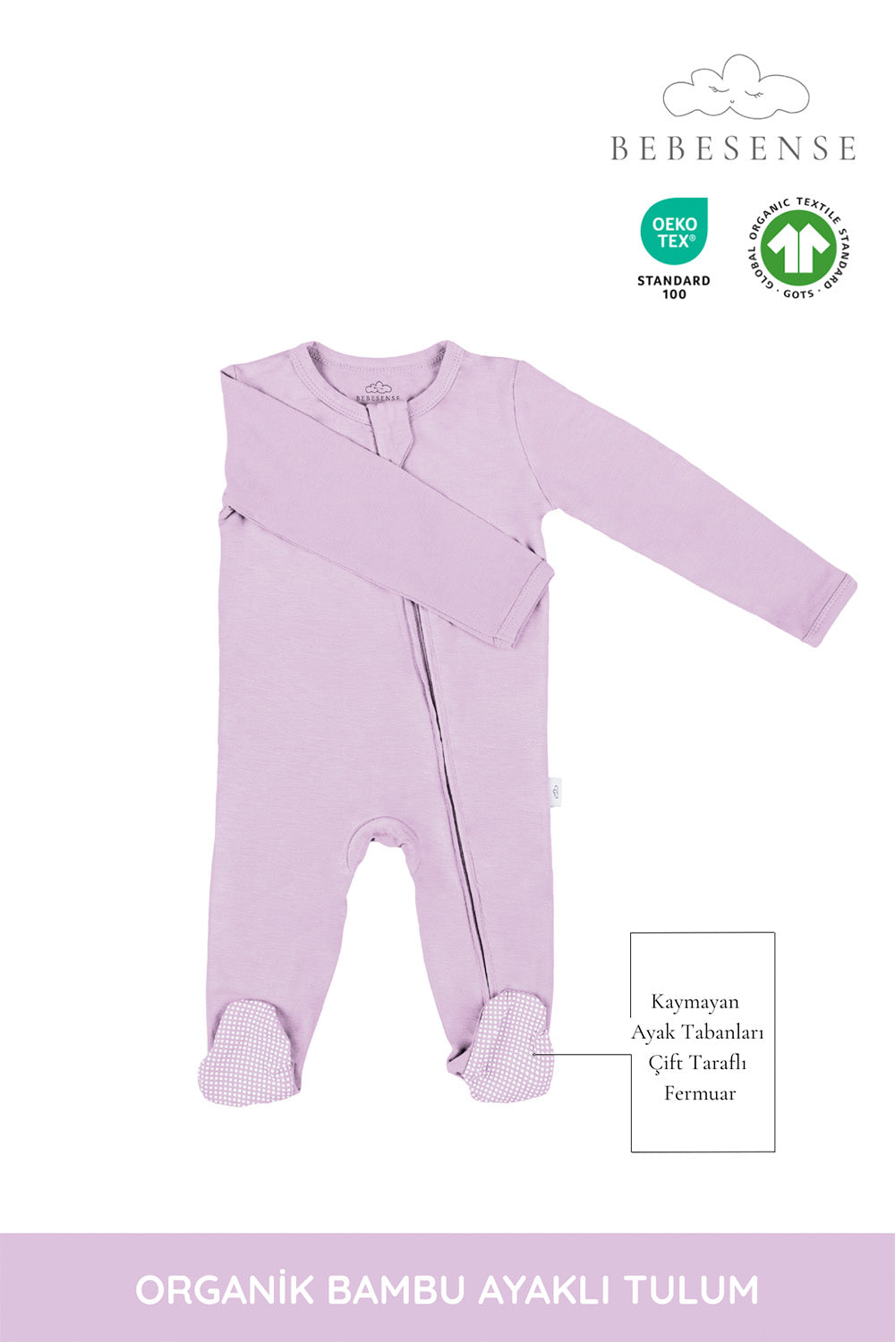 2'li Bambu Ayaklı Tulum Pembe